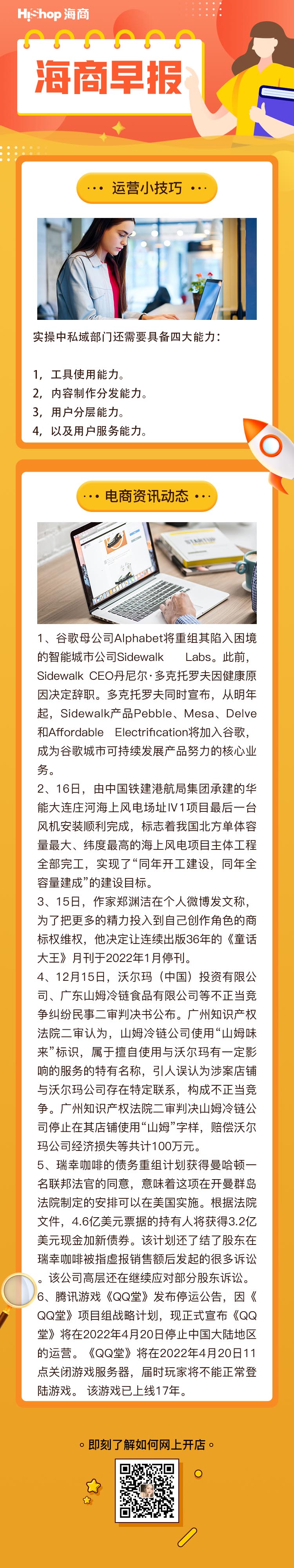 HiShop電商早報(bào)——2021年12月17日