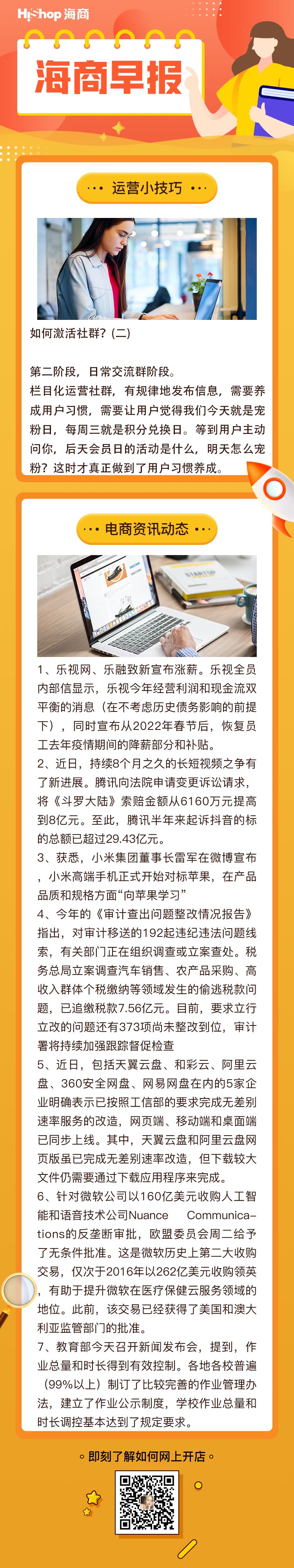 HiShop電商早報(bào)——2021年12月22日